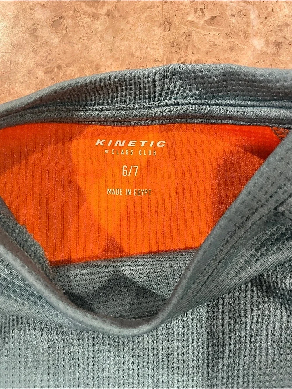 🔥NWT🔥 Kinetic by Class Club Boys turquoise and orange Color Block Athletic Set